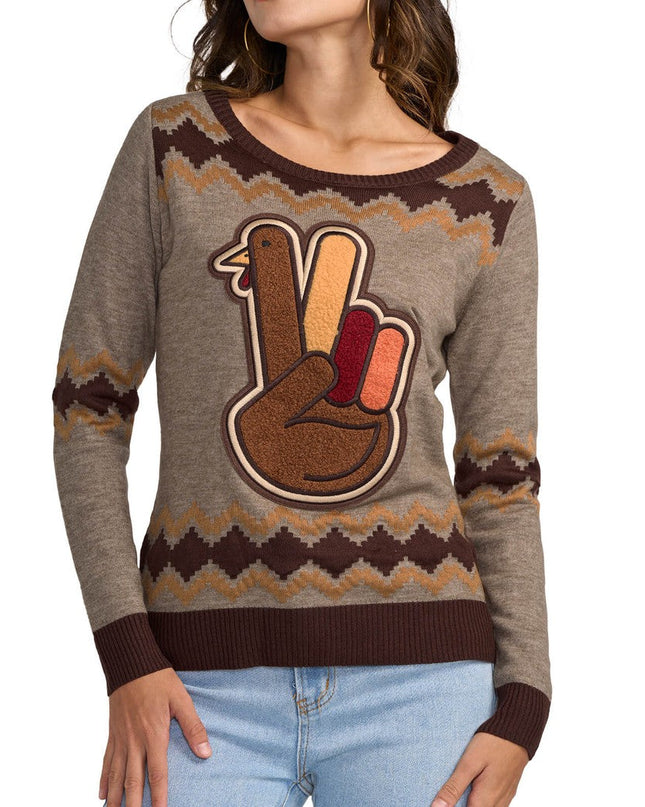 Women's Peace Turkey Sweater