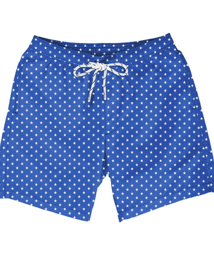 Star Spangled Stretch Swim Trunks - 7.5" Inseam
