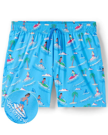 Aquaholic Stretch Swim Trunks - 6" Inseam