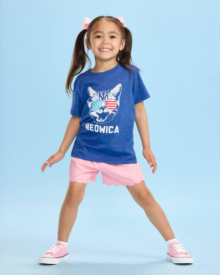Toddler Girl's Meowica Tee