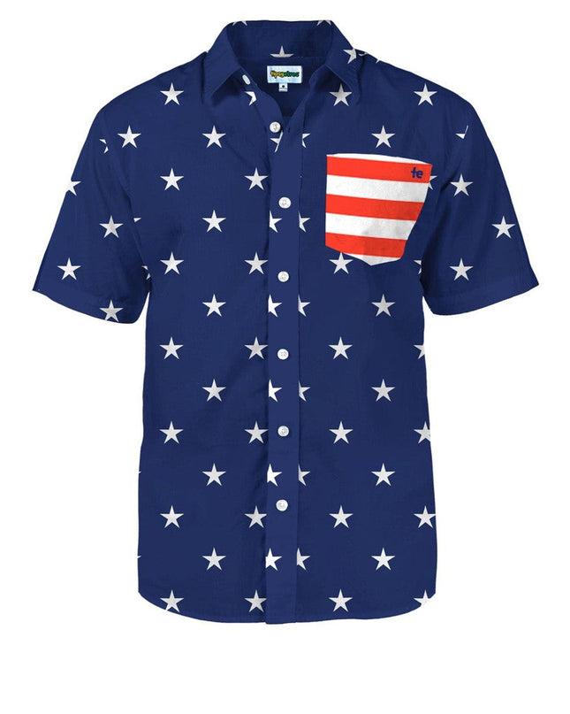 Men's Old Glory Button Down Shirt