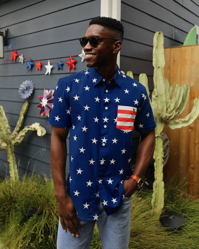 Men's Old Glory Button Down Shirt