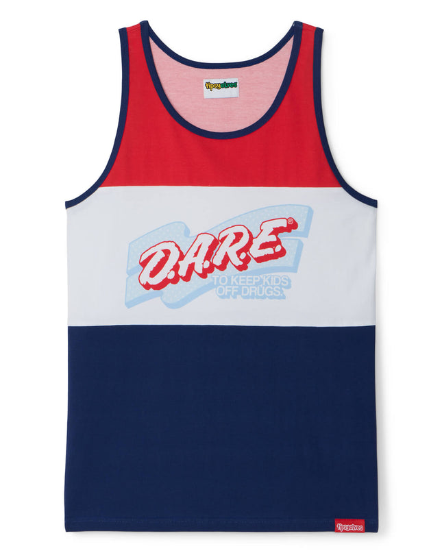 Men's Declaration of DARE Tank Top (Blue)