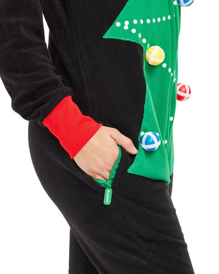 Women's Christmas Tree Toss Game Jumpsuit