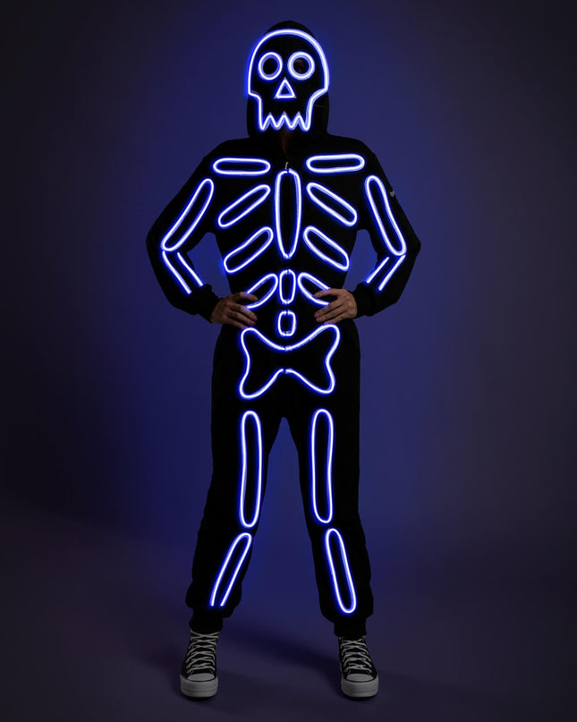 Women's Neon LED Skeleton Costume