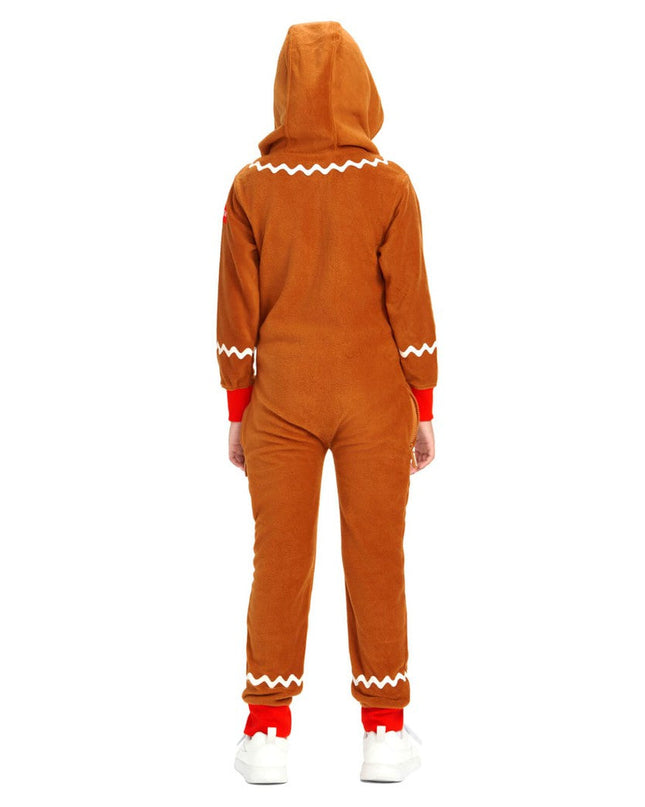 Girl's Gingerbread Jumpsuit
