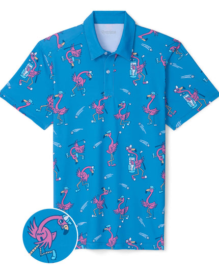 Men's Flamingo Fiasco Golf Polo
