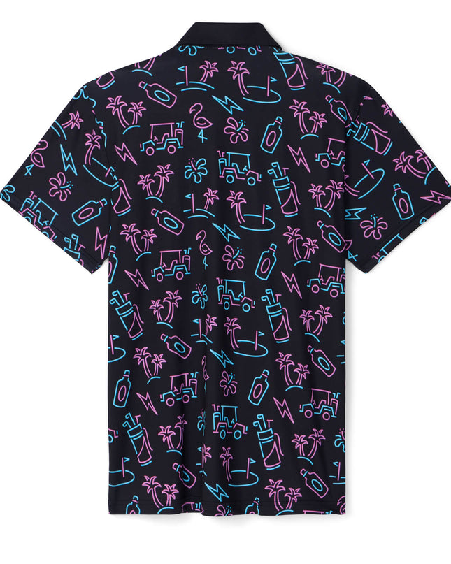 Men's Glowing Game Golf Polo