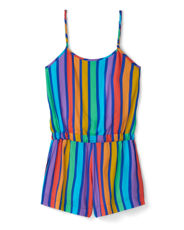 Rainbow Blast Striped Romper