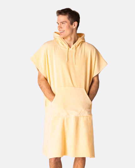 Apricot Orange Towel Poncho for Adults | Bright Summer Favorite