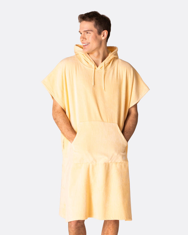 Apricot Orange Towel Poncho for Adults | Bright Summer Favorite