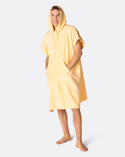 Apricot Orange Towel Poncho for Adults | Bright Summer Favorite