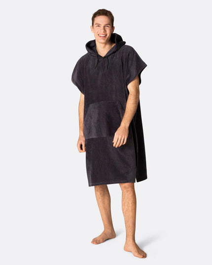 Charcoal Grey Towel Poncho