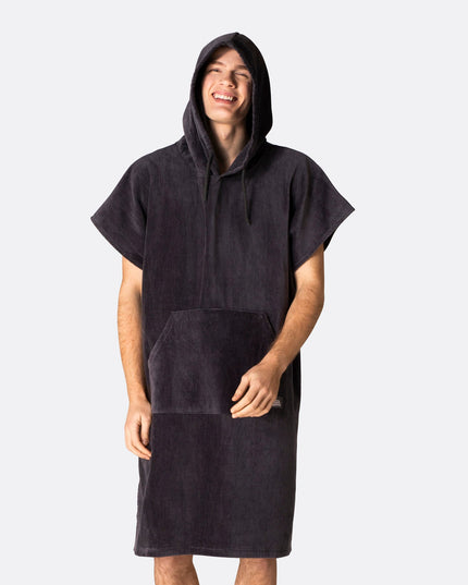 Charcoal Grey Towel Poncho