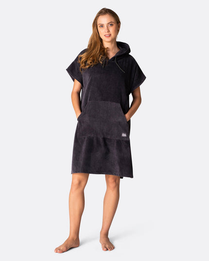 Charcoal Grey Towel Poncho
