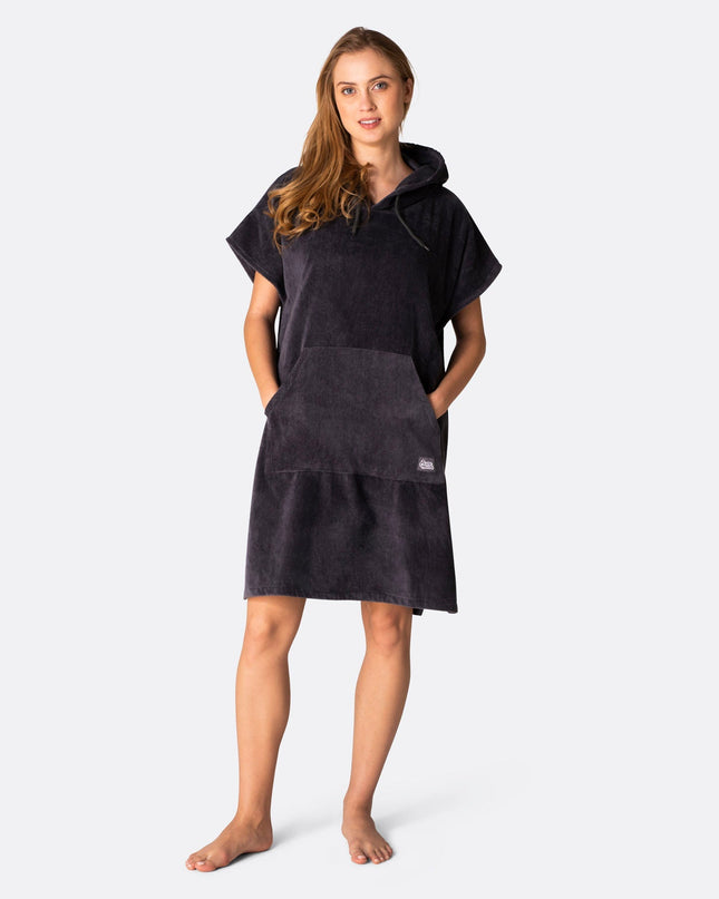 Charcoal Grey Towel Poncho