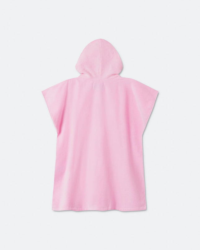 Bubblegum Pink Towel Poncho for Kids