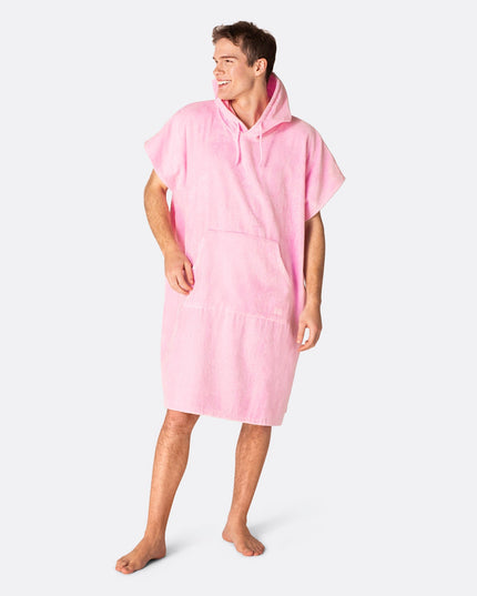 Bubblegum Pink Towel Poncho for Adults | Fun Summer Essential