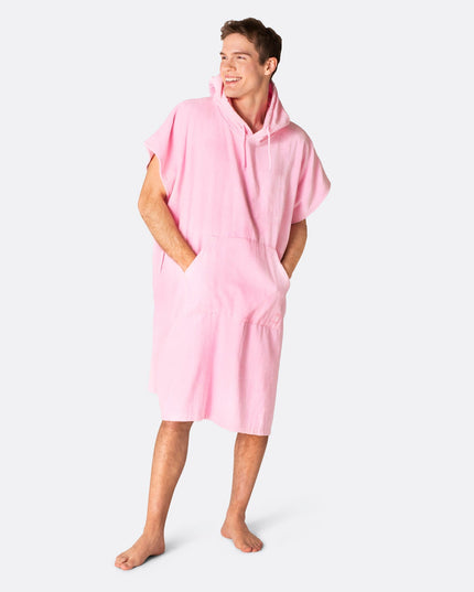 Bubblegum Pink Towel Poncho for Adults | Fun Summer Essential