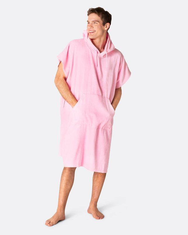 Bubblegum Pink Towel Poncho for Adults | Fun Summer Essential
