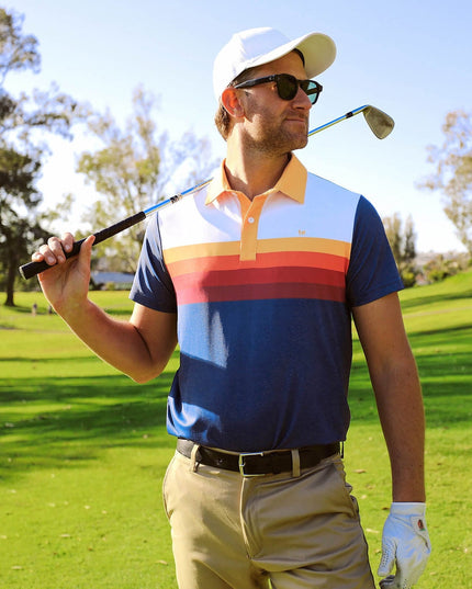 Men's Slice of Sunset Golf Polo