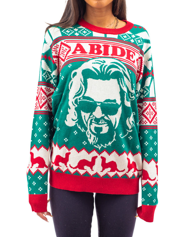 The Big Lebowski Dude Abide Bowling Sweater