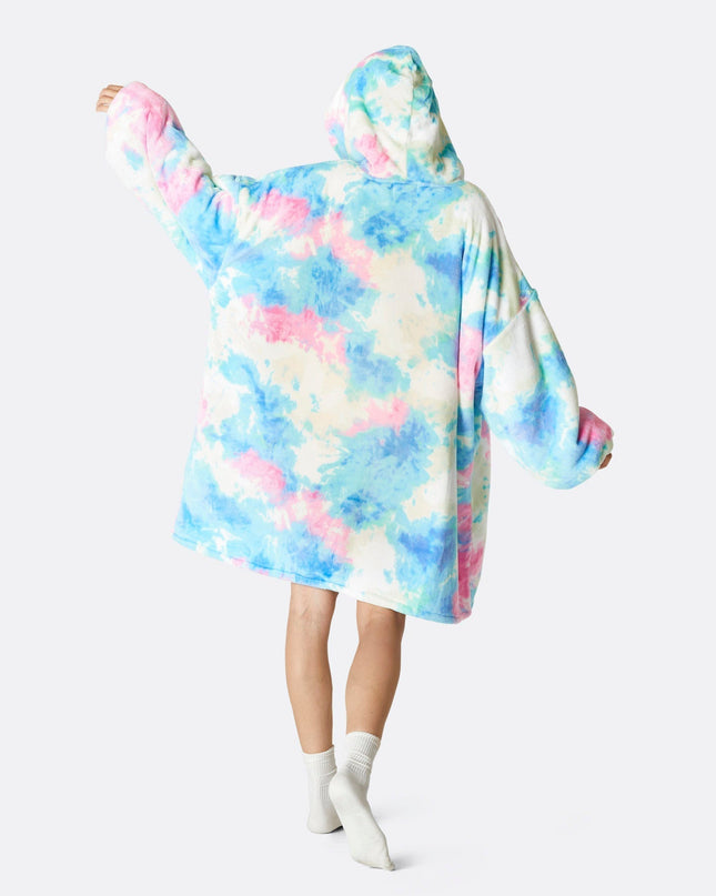 Tie Dye Blue HappyHoodie - Stylish Loungewear