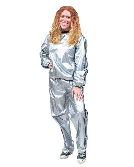 Todd & Margo Shiny Silver Workout Set