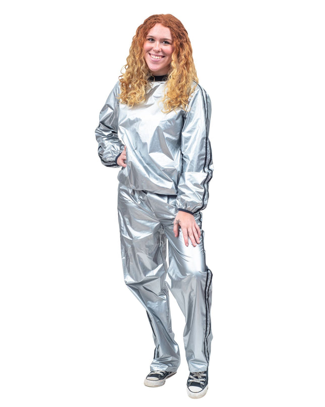 Todd & Margo Shiny Silver Workout Set