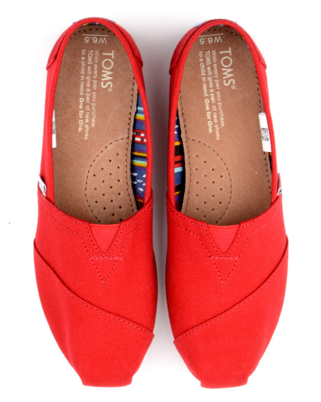 TOMS Classic - Red Slippers