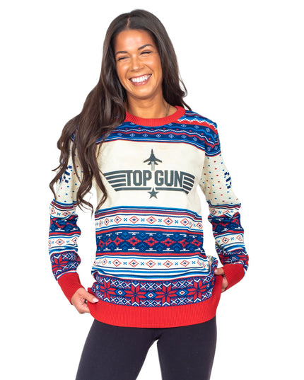 Top Gun Jet Ugly Christmas Sweater
