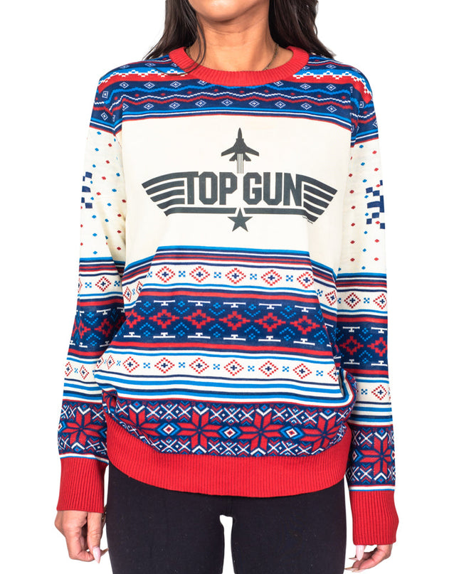 Top Gun Jet Ugly Christmas Sweater