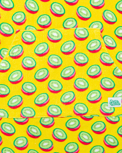 Tropical Kiwi Towel Poncho for Adults | Vibrant Summer Accessory