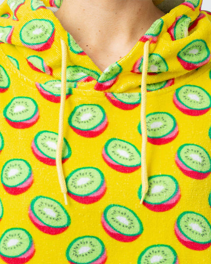 Tropical Kiwi Towel Poncho for Adults | Vibrant Summer Accessory