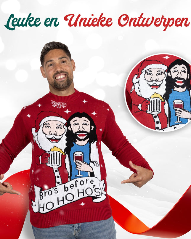 Bro's Before Ho Ho Ho Christmas Sweater