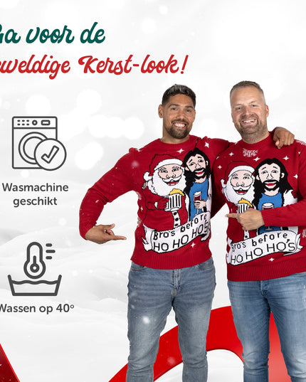 Bro's Before Ho Ho Ho Christmas Sweater
