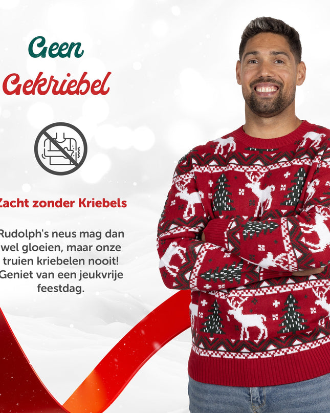 Christmas Sweater Marius for Women in Festive Red