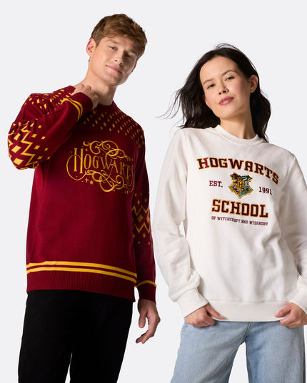 Women's Hogwarts Christmas Sweater for Magical Holidays