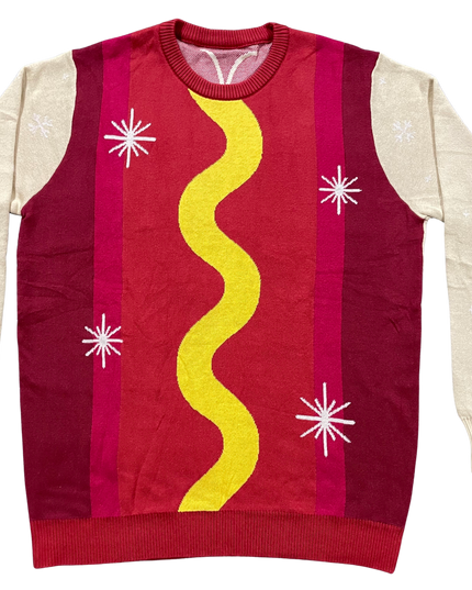 Wienerschnitzel Funny Hotdog Ugly Christmas Sweater