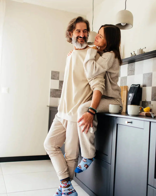 Many Mornings Socks - Winter Teddy Collection