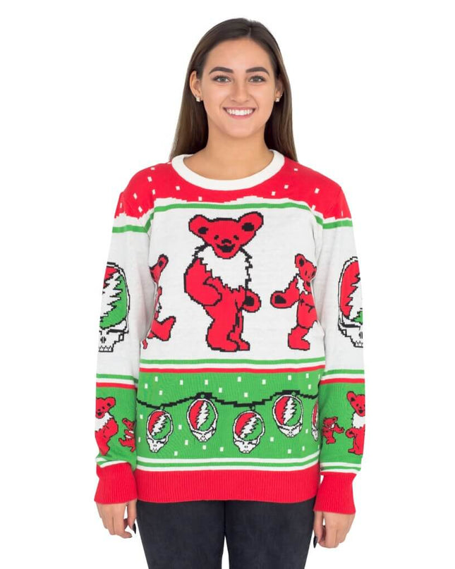 Women's Classic Grateful Dead Dancing Bears Ugly Sweater