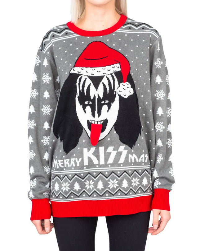 Women's "Merry Kissmas" Flappy Ugly Christmas Sweater