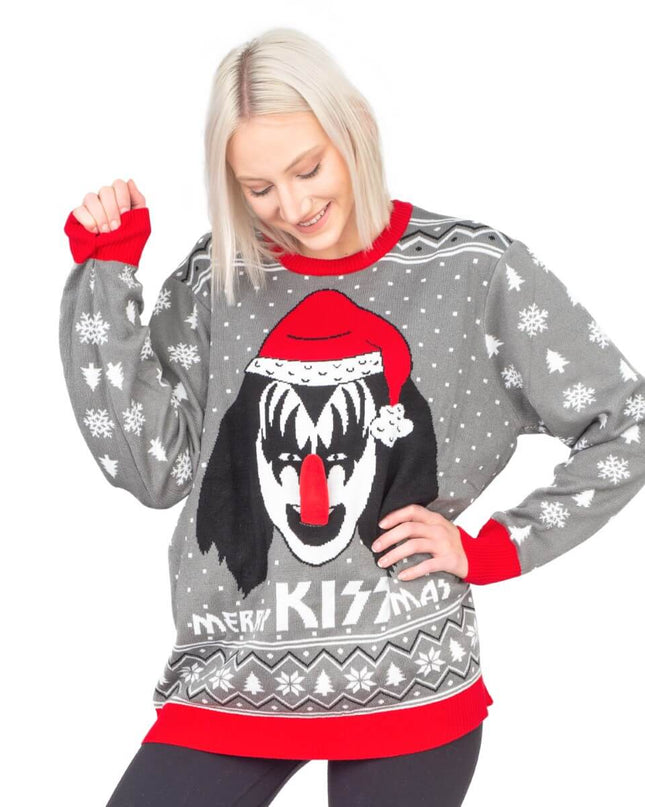 Women's "Merry Kissmas" Flappy Ugly Christmas Sweater