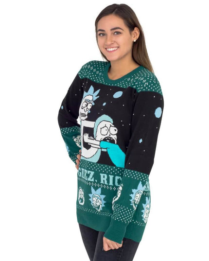 Women's Rick and Morty "Aww Geez, Rick" Ugly Sweater