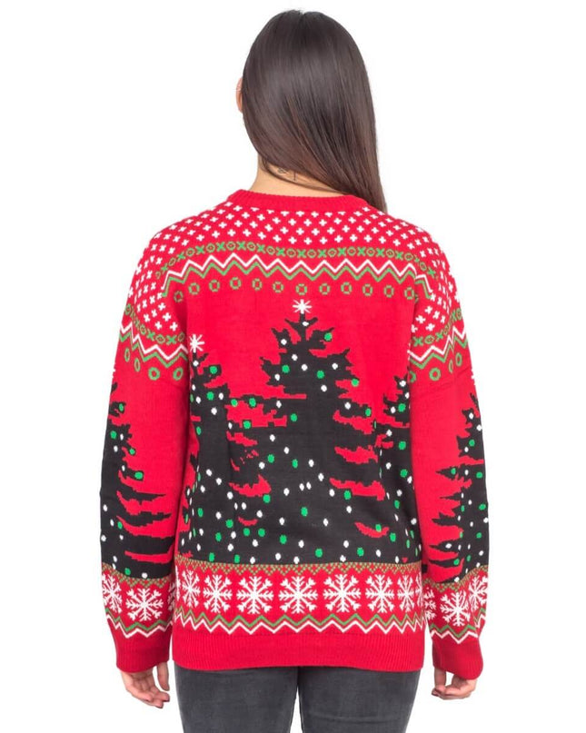 Women's Bob Ross Happy Little Trees Ugly Christmas Sweater