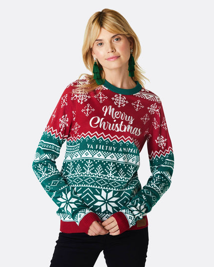 Women's Filthy Animal Christmas Sweater