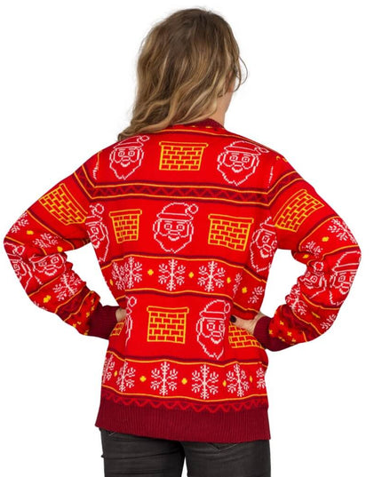 Women's Jack in the Box 3D Santa Ugly Christmas Sweater