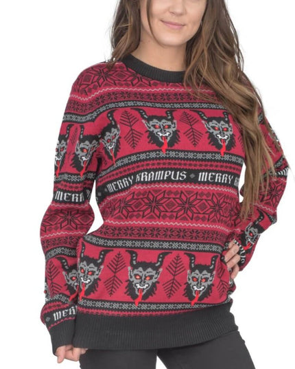 Women's Merry Krampus Ugly Christmas Sweater