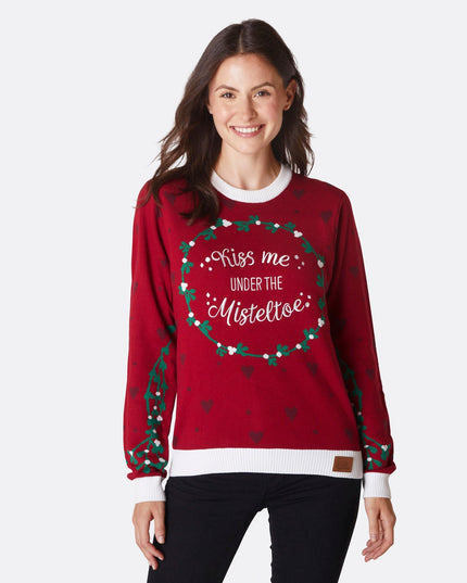 Women's Mistletoe Christmas Sweater