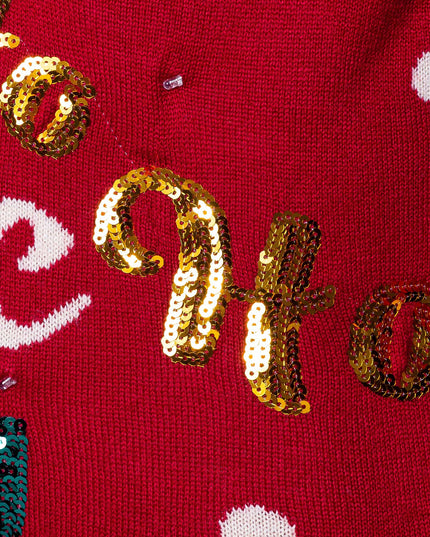 Women's Prosecco Christmas Sweater with Lights for Fun